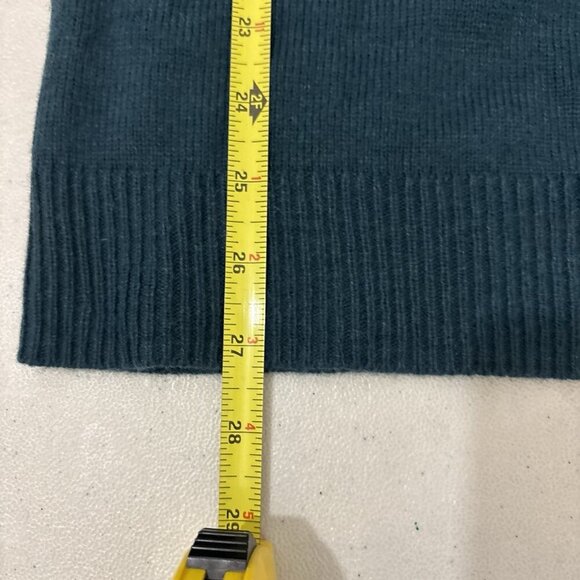 Halogen Teal Cold Shoulder Wool Blend Sweater Size Small - Picture 14 of 14